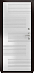 Дверь ДвериПРО Д-68 ФЛ-185 (10мм, ПВХ Ясень белый) DPRO227817 фото