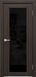 Товар Межкомнатная дверь Легенда К-11 тон Грей Остекление Лакобель черное