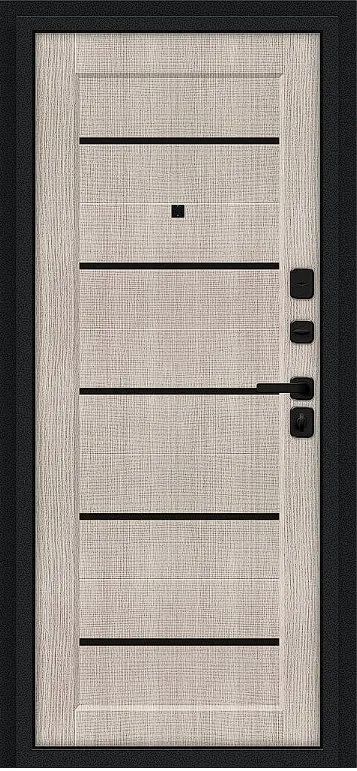 Товар Дверь Браво Борн/SBlack Букле черное/Cappuccino Melinga DIS007405